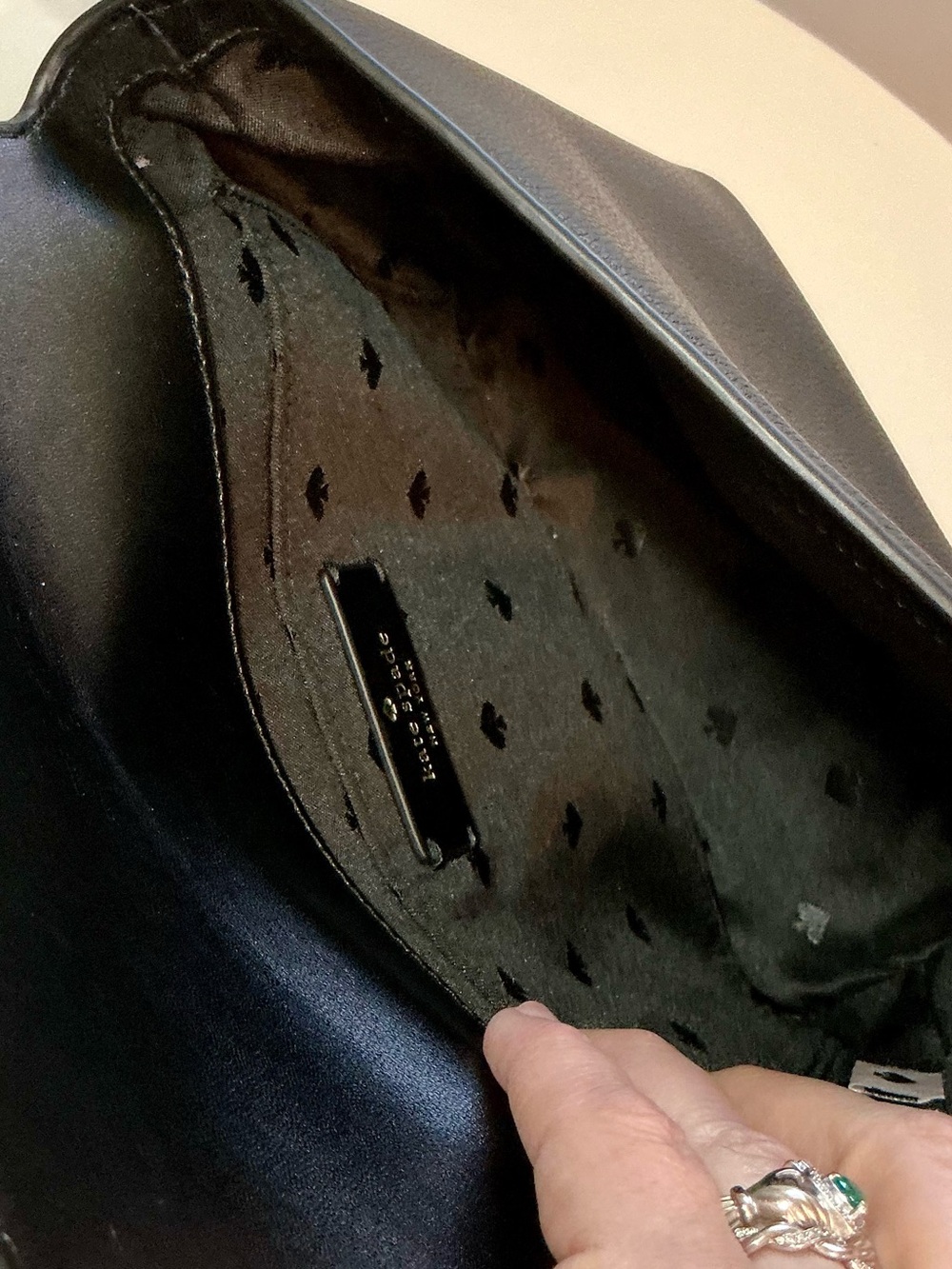 Kate Spade Emmie Flap Crossbody Black Pebbled Leather Retail $299 - Picture 15 of 16